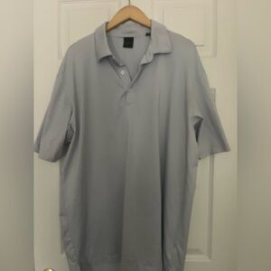 Men’s Dunning Golf Blue and White Stripe Polo Size XL